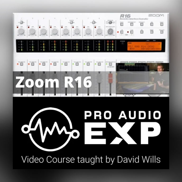 Pro Audio Exp Zoom R16 Video Training Course - PluginsMasters