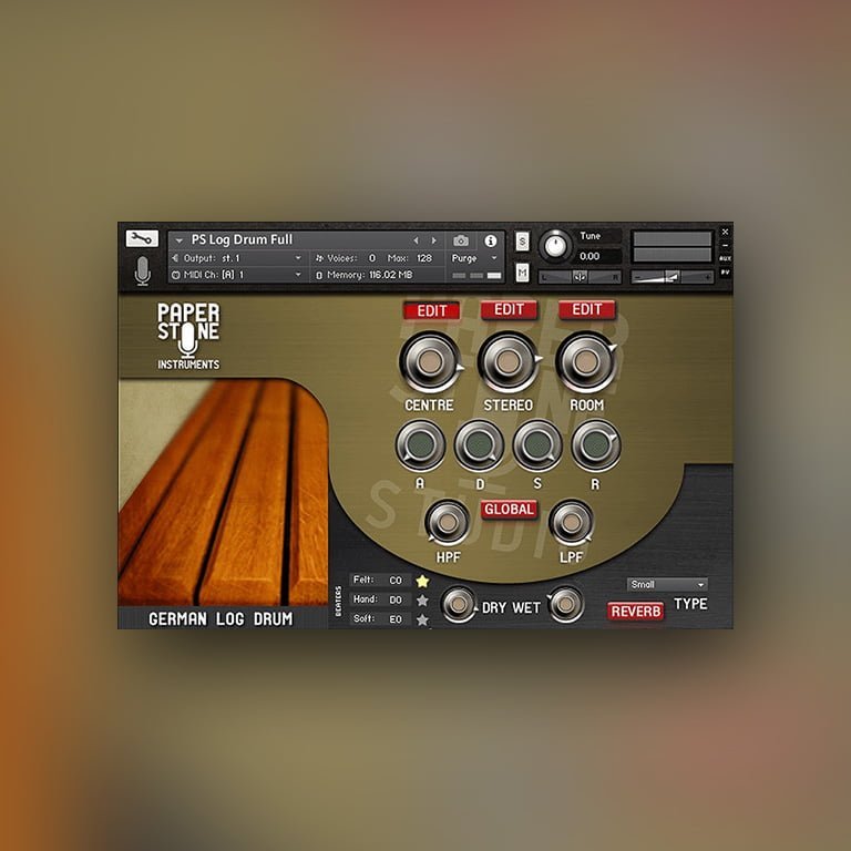 Paper Stone German Log Drum PluginsMasters