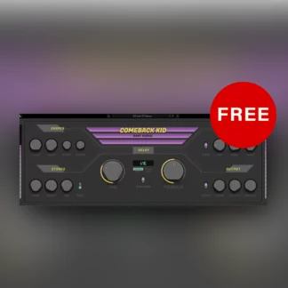 They set out to develop their vision for a warmer sounding, more inspiring delay plugin: One that lets you design your own delay sounds through a versatile selection of onboard flavouring tools. Easily and intuitively. Comeback Kid includes everything you'd expect from a new go-to delay — plus some unexpected extras.